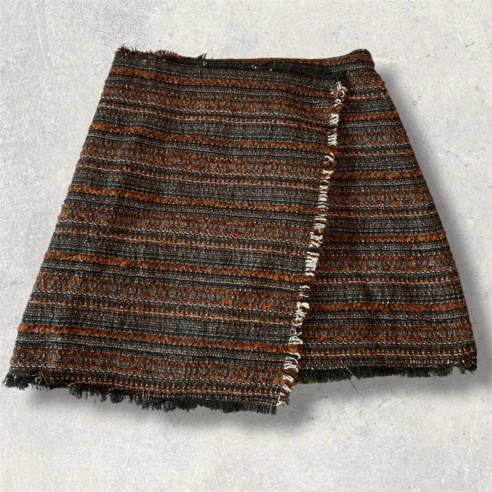 Zara Multicolor Striped Mini Skirt